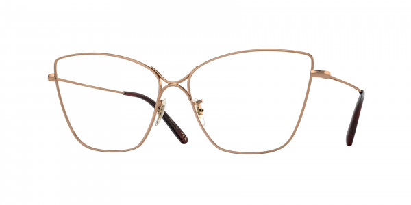 Oliver Peoples OV1288S MARLYSE Sunglasses, 5326SB MARLYSE ROSE GOLD CLEAR BLUE L (GOLD)