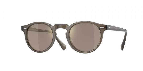 Oliver Peoples OV5217S GREGORY PECK SUN Sunglasses, 14735D GREGORY PECK SUN TAUPE CHROME (BROWN)