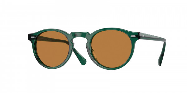 Oliver Peoples OV5217S GREGORY PECK SUN Sunglasses, 176353 GREGORY PECK SUN TRANSLUCENT D (GREEN)