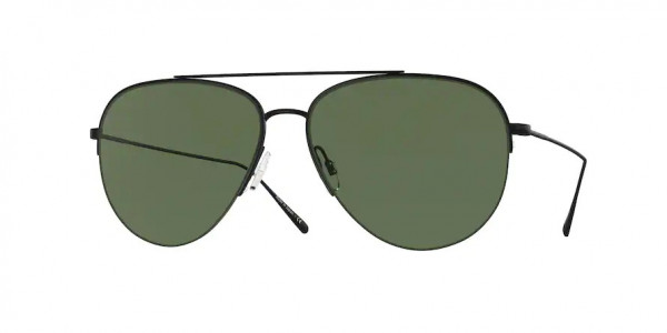 Oliver Peoples OV1303ST CLEAMONS Sunglasses, 50629A CLEAMONS MATTE BLACK GREEN POL (BLACK)