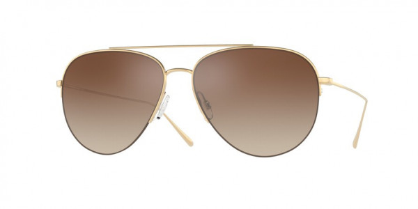 Oliver Peoples OV1303ST CLEAMONS Sunglasses, 5292Q1 CLEAMONS GOLD DARK BROWN GRADI (GOLD)