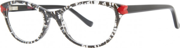 Kensie Squad Eyeglasses, Black Crackle