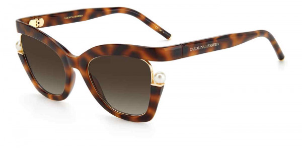 Carolina Herrera CH 0002/S Sunglasses, 005L HAVANA