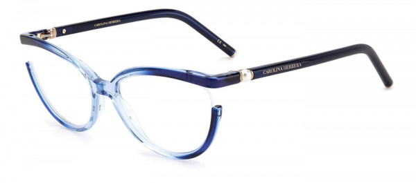 Carolina Herrera CH 0005 Eyeglasses, 0AGS AZURE BLUE