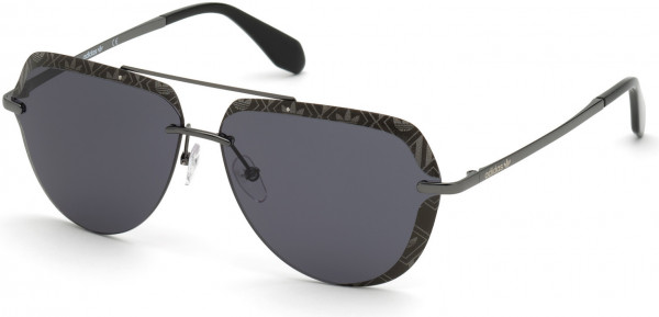 adidas Originals OR0018 Sunglasses, 08A - Shiny Gumetal  / Smoke Lenses