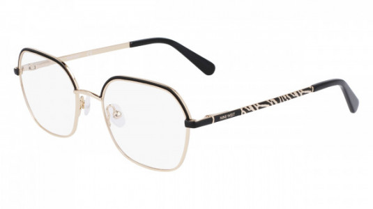 Nine West NW1103 Eyeglasses, (001) BLACK/GOLD