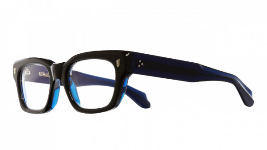 Cutler and Gross CGOP139153 Eyeglasses, (001) BLACK ON BLUE