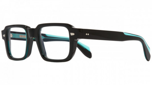 Cutler and Gross CGOP139350 Eyeglasses, (005) TEAL ON BLACK
