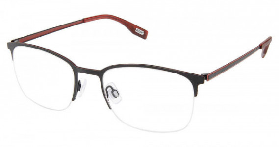 Evatik E-9234 Eyeglasses, M100-BLACK BURGUNDY