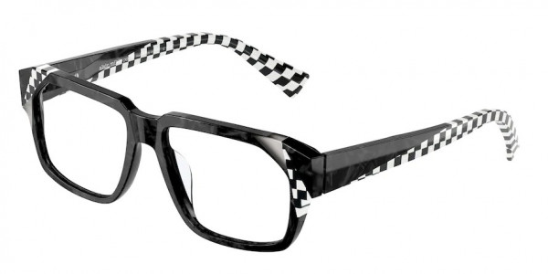 Alain Mikli A03141 BALON Eyeglasses, 005 BALON BLACK/GREY/WHITE BLACK (BLACK)