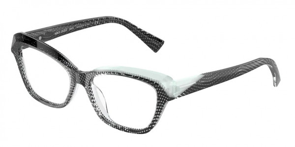 Alain Mikli A03147 SEPHINE Eyeglasses, 001 GRID BLACK/PONTILLE WHITE (MULTI)