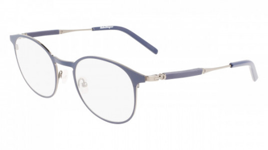 Ferragamo SF2567 Eyeglasses, (021) LIGHT RUTHENIUM / BLUE