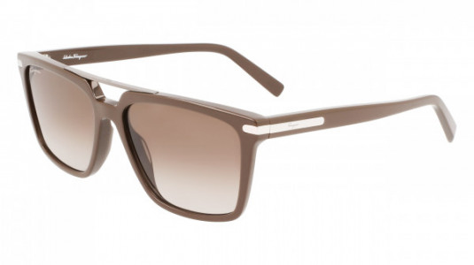 Ferragamo SF1037S Sunglasses, (208) DARK BROWN