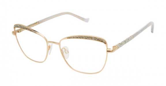 Tura R593 Eyeglasses, Gold Silver (GLD)