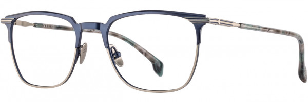 STATE Optical Co Walton Eyeglasses, 3 - Navy Gun Teal Granite
