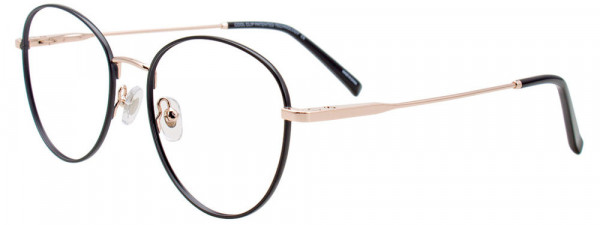 CoolClip CC852 Eyeglasses, 090 - Black & Pink Gold
