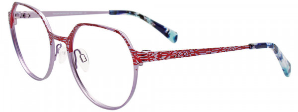 Takumi TK1203 Eyeglasses, 080 - Light Lilac & Red
