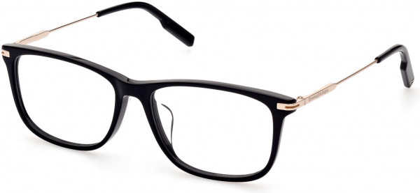 Ermenegildo Zegna EZ5233-D Eyeglasses, 01A - Shiny Black  / Smoke