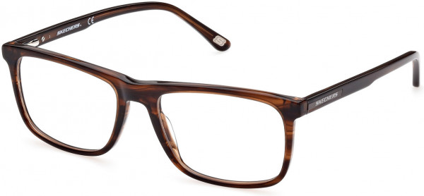 Skechers SE3339 Eyeglasses, 048 - Shiny Dark Brown