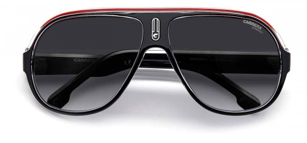 Carrera SPEEDWAY/N Sunglasses, 0T4O BLACK WHITE RED