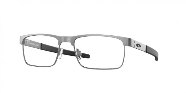 Oakley OX5153 METAL PLATE TI Eyeglasses, 515303 METAL PLATE TI SATIN BRUSHED C (SILVER)