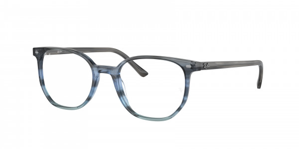Ray-Ban Optical RX5397F ELLIOT Eyeglasses, 8254 ELLIOT STRIPED GRAY GRADIENT B (BLUE)