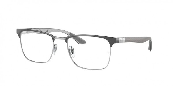 Ray-Ban Optical RX8421 Eyeglasses, 3125 GREY ON SILVER (GREY)