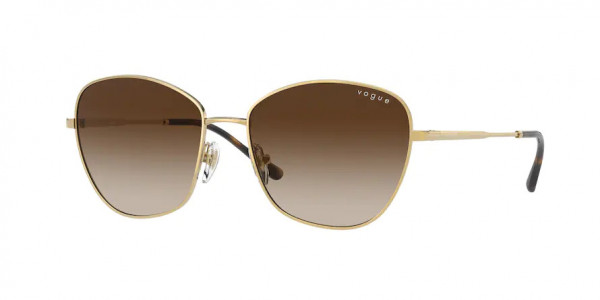 Vogue VO4232S Sunglasses, 280/13 GOLD GRADIENT BROWN (GOLD)