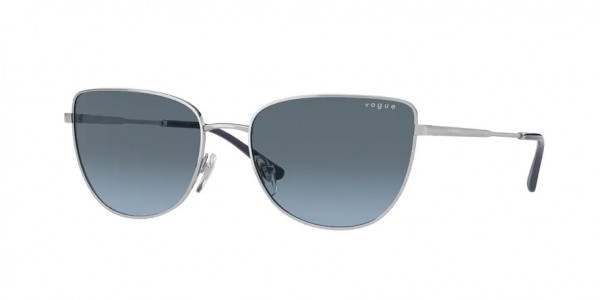 Vogue VO4233S Sunglasses, 323/V1 SILVER BLUE GRADIENT GREY (SILVER)