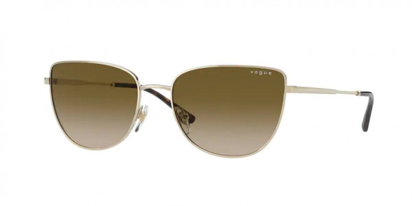 Vogue VO4233S Sunglasses, 848/6K PALE GOLD BROWN GRADIENT (GOLD)