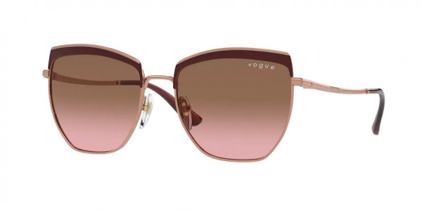 Vogue VO4234S Sunglasses, 517014 TOP BORDEAUX/ROSE GOLD PINK GR (RED)