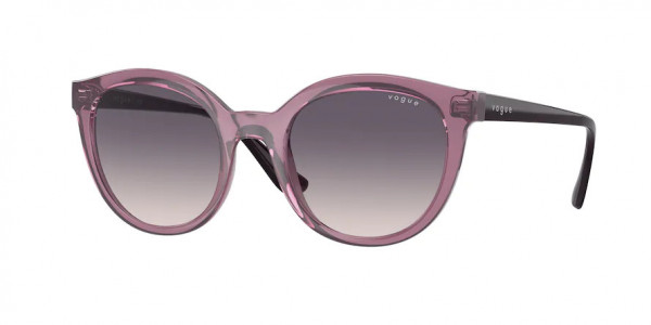 Vogue VO5427S Sunglasses, 276136 TRANSPARENT PURPLE PINK GRADIE (VIOLET)