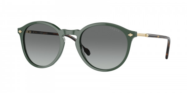 Vogue VO5432S Sunglasses, 309211 DUSTY GREEN GREY GRADIENT (GREEN)