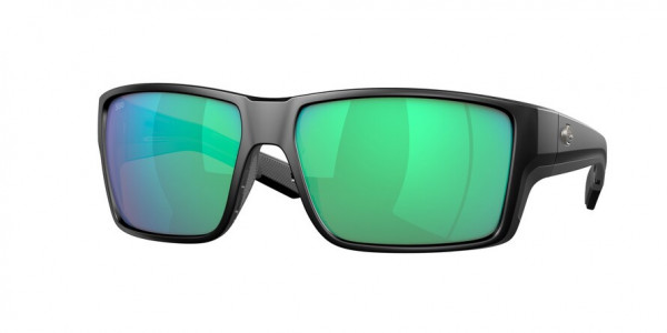 Costa Del Mar 6S9080 REEFTON PRO Sunglasses, 908002 REEFTON PRO BLACK GREEN MIRROR (BLACK)