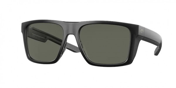 Costa Del Mar 6S9104 LIDO Sunglasses, 910404 LIDO MATTE BLACK GRAY 580G (BLACK)