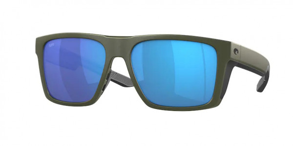 Costa Del Mar 6S9104 LIDO Sunglasses, 910409 LIDO MOSS METALLIC BLUE MIRROR (GREY)