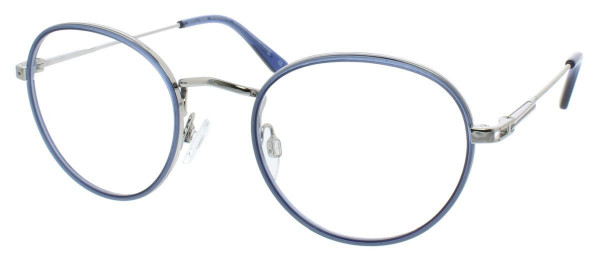 Aspire PHYSICALLY FIT Eyeglasses, Blue Grey Transparent/silver