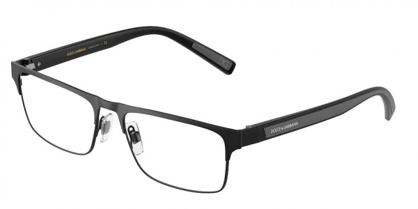 Dolce & Gabbana DG1343 Eyeglasses, 1106 MATTE BLACK (BLACK)