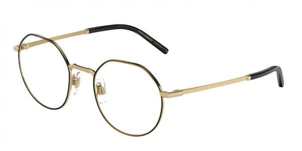 Dolce & Gabbana DG1344 Eyeglasses, 1311 GOLD/MATTE BLACK (GOLD)