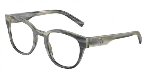 Dolce & Gabbana DG3350 Eyeglasses, 3390 GREY HORN (GREY)