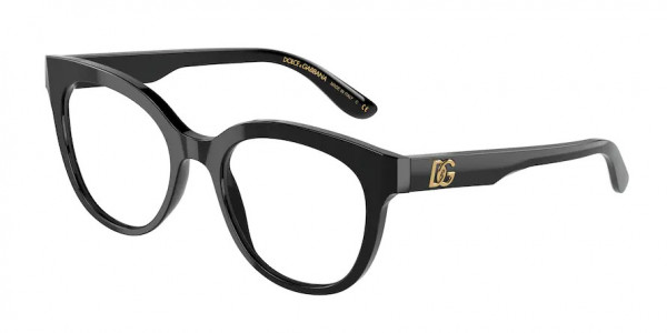 Dolce & Gabbana DG3353F Eyeglasses, 501 BLACK