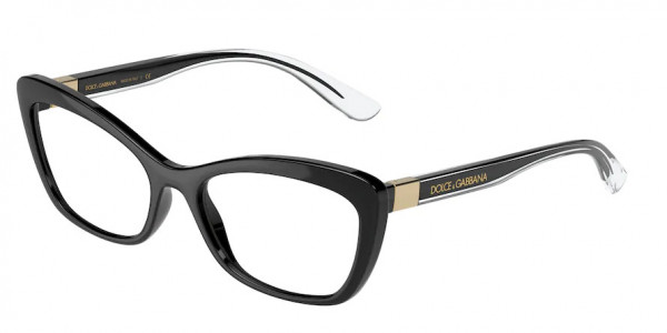 Dolce & Gabbana DG5082 Eyeglasses, 501 BLACK