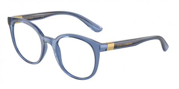 Dolce & Gabbana DG5083 Eyeglasses, 3398 TRANSPARENT BLUE (BLUE)