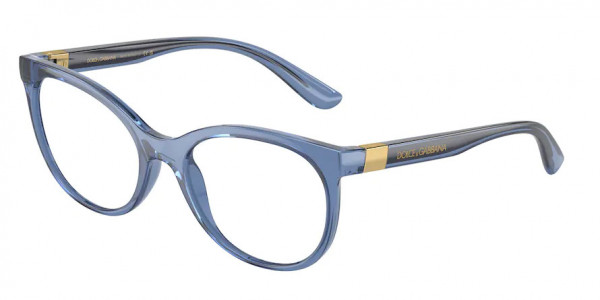 Dolce & Gabbana DG5084 Eyeglasses, 3398 TRANSPARENT BLUE (BLUE)