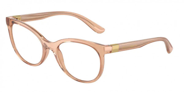 Dolce & Gabbana DG5084 Eyeglasses, 3399 TRANSPARENT BEIGE (BROWN)