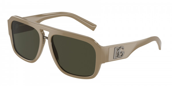 Dolce & Gabbana DG4403 Sunglasses, 332982 KAKI DARK GREEN (BROWN)