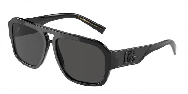 Dolce & Gabbana DG4403 Sunglasses, 501/87 BLACK DARK GREY (BLACK)