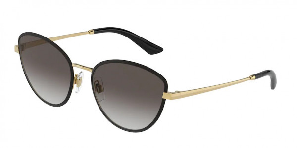 Dolce & Gabbana DG2280 Sunglasses, 13118G GOLD/MATTE BLACK GREY GRADIENT (GOLD)