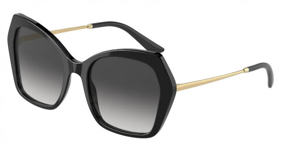 Dolce & Gabbana DG4399F Sunglasses, 501/8G BLACK GREY GRADIENT (BLACK)