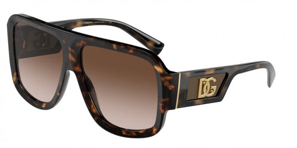 Dolce & Gabbana DG4401 Sunglasses, 502/13 HAVANA BROWN GRADIENT (TORTOISE)